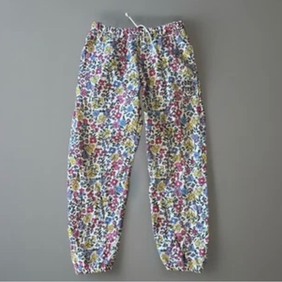Teddy Fresh Pants - VTG Teddy Fresh Women's Floral/White Grandma Jogger Sweatpants SMALL-Patch Logo
